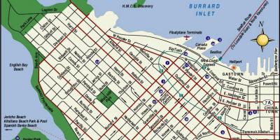 Vancouver bc vaatamisväärsused kaart
