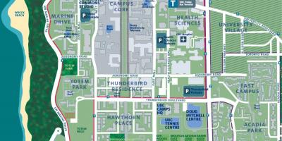 Ubc vancouver ülikooli kaart