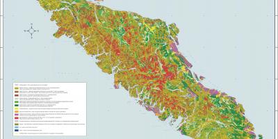 Kaart vancouver island geoloogia