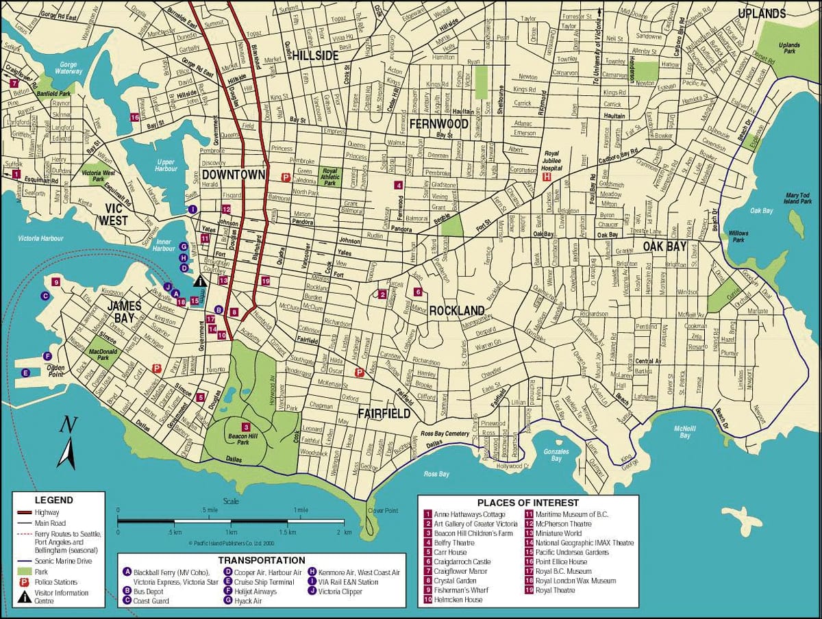 kaart vancouver kanadas ja seda ümbritseva ala
