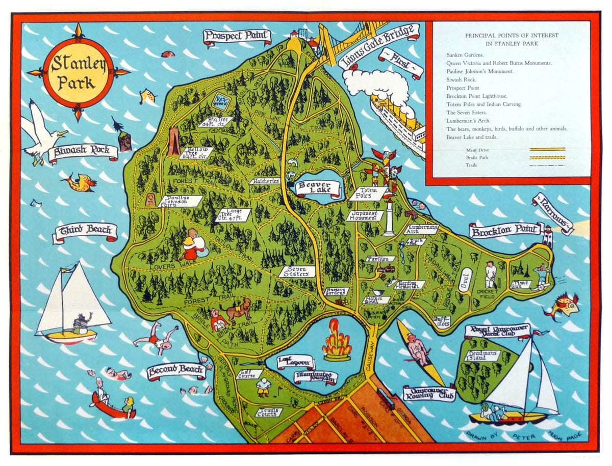 Kaart stanley park jalgsi