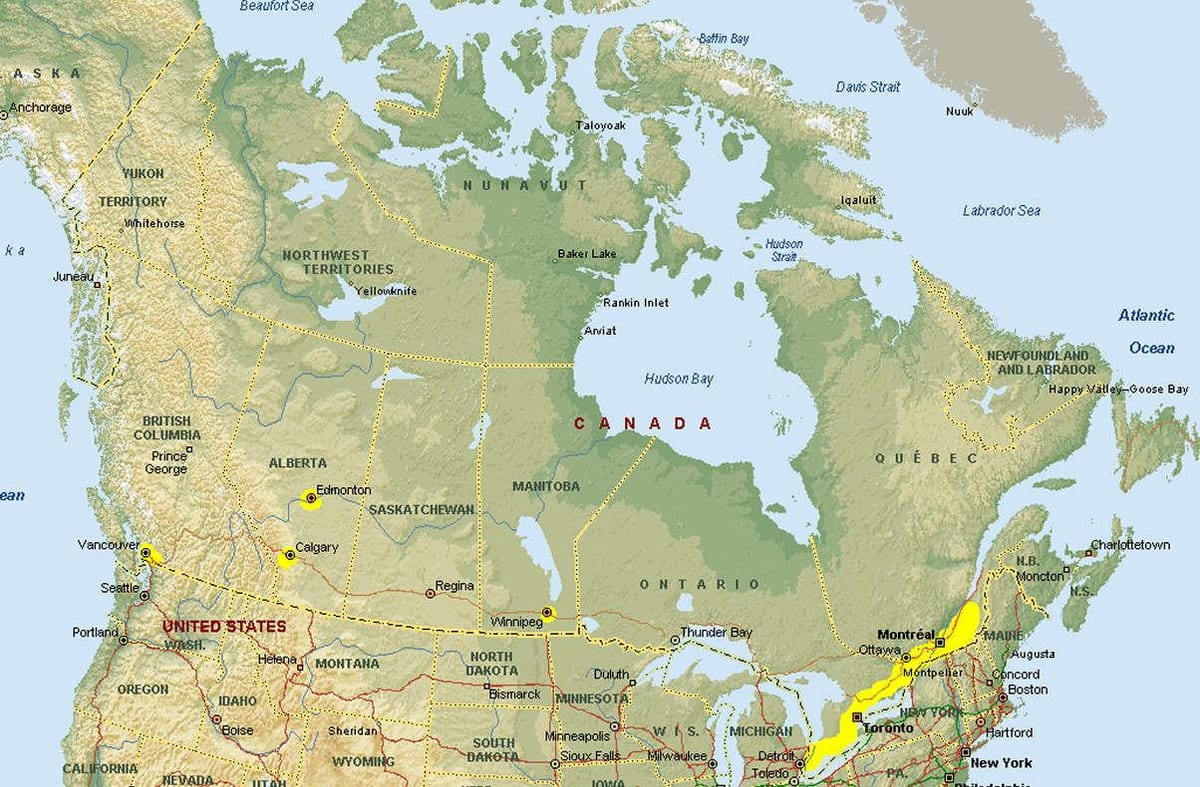 Kaart vancouver piiripunkt