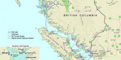 Ferries vancouver vancouver island map