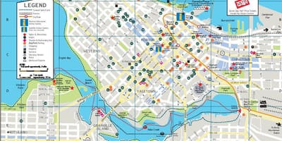Street map downtown vancouver bc