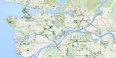 Kaart metro vancouver rattasõit
