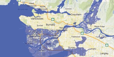 Kaart vancouver üleujutuste