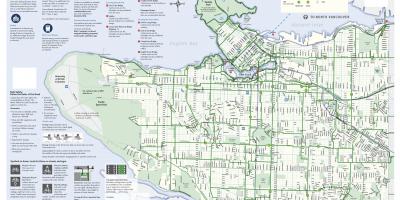 Vancouver jalgratta rada kaardil