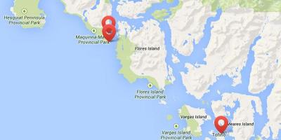 Kaart vancouver island hot springs