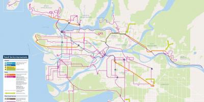 Vancouver transiidisüsteemi kaart