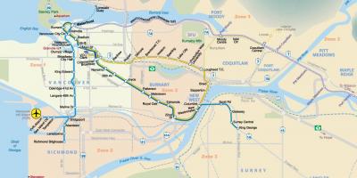Vancouver bc metroo kaart