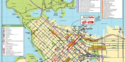 Downtown vancouver kaart vaatamisväärsused