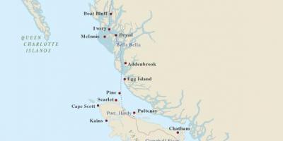 Kaart vancouver island tuletornid